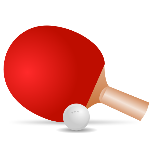 SVG A table tennis racket vector graphics