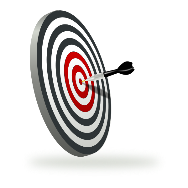 SVG A target with dart