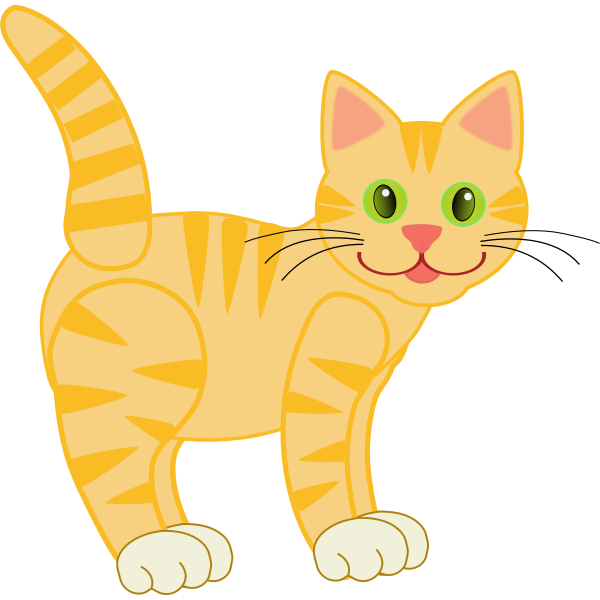 SVG A tiger cat