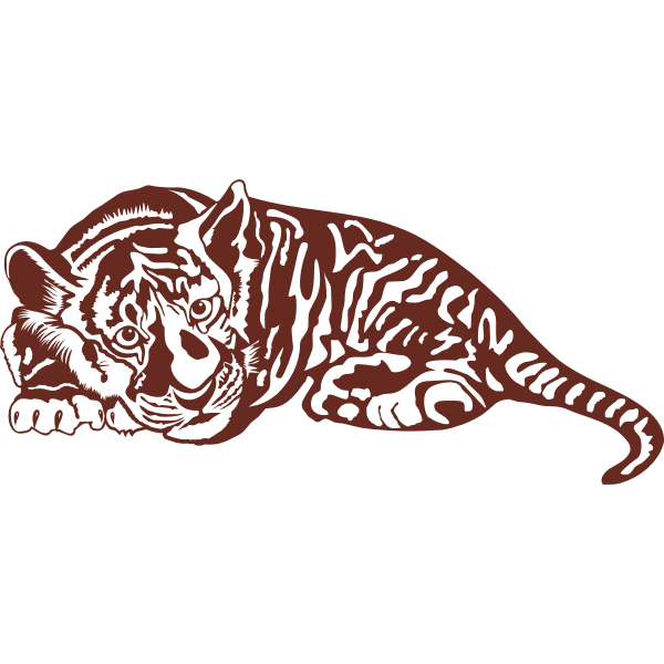 SVG A tiger cub