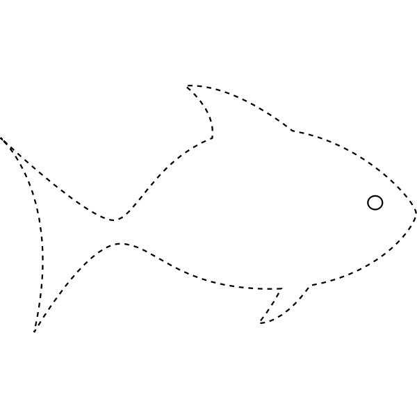 SVG A Yellow Fish