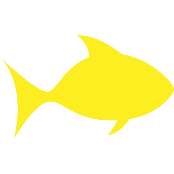 SVG A yellow fish