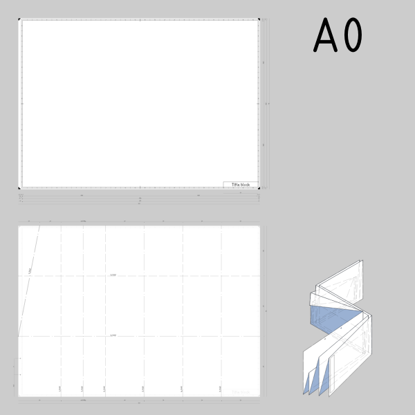 SVG A0 sized technical drawings paper template vector illustration