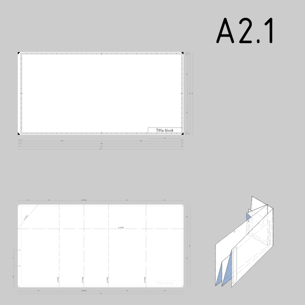 SVG A21 sized technical drawings paper template vector clip art