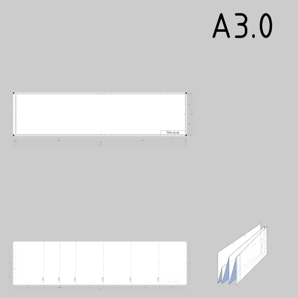 SVG A30 sized technical drawings paper template vector graphics