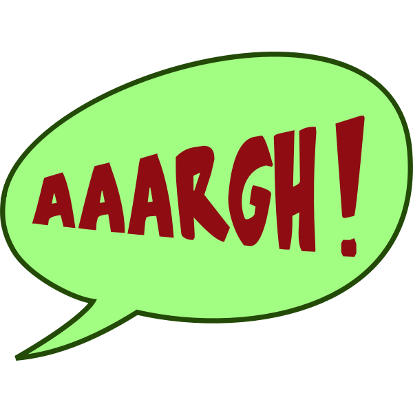 SVG AAARGH in color
