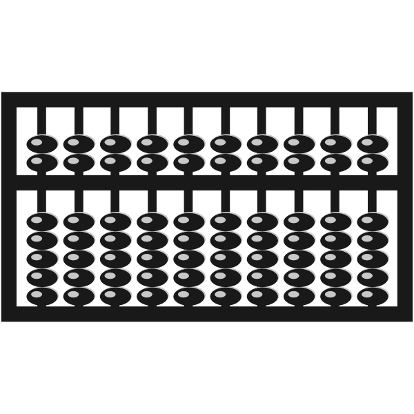 SVG Abacus vector silhouette