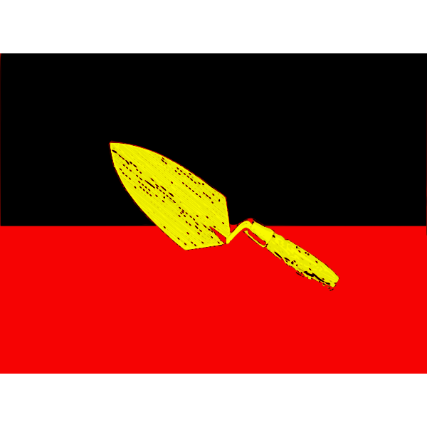 SVG Aboriginal flag vector image