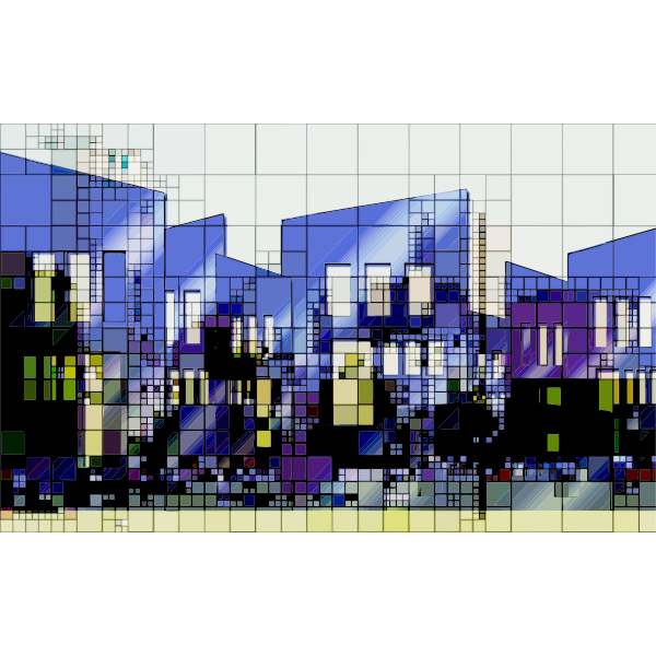 SVG Abstract Architecture Background