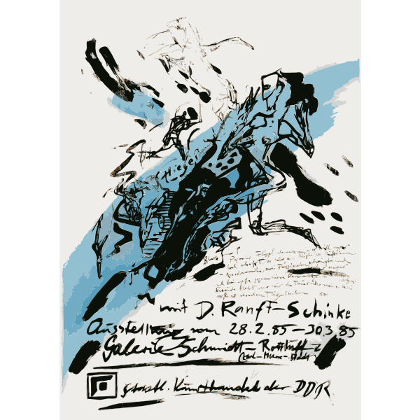 SVG Abstract artistic illustration for gallery exhibition