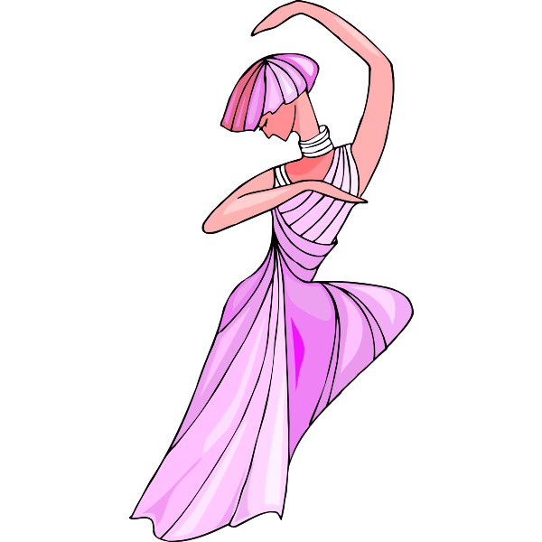 SVG Abstract ballerina