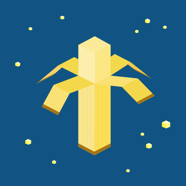 SVG Abstract banana