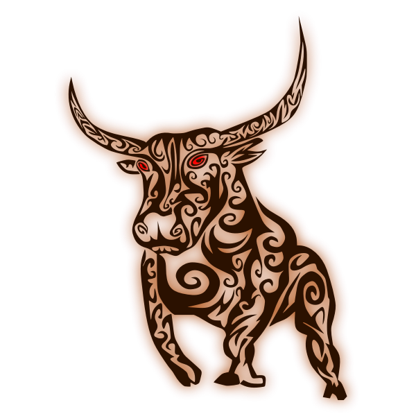 SVG Abstract Bull