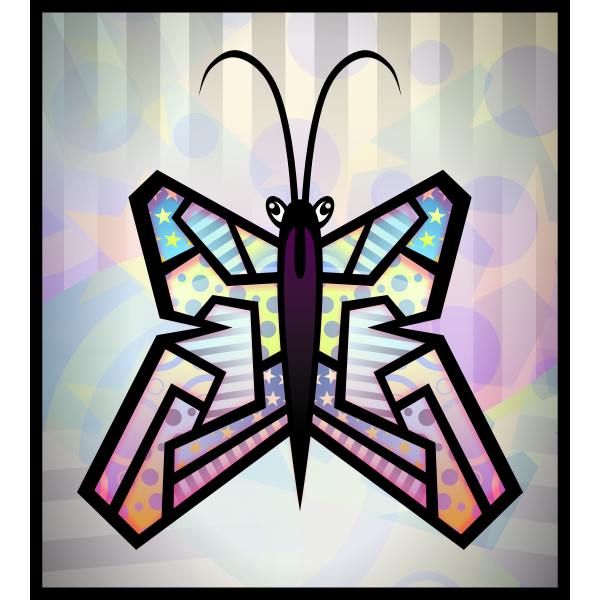 SVG Abstract butterfly