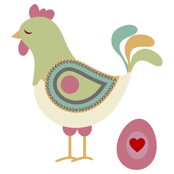 SVG Abstract Chicken And Egg