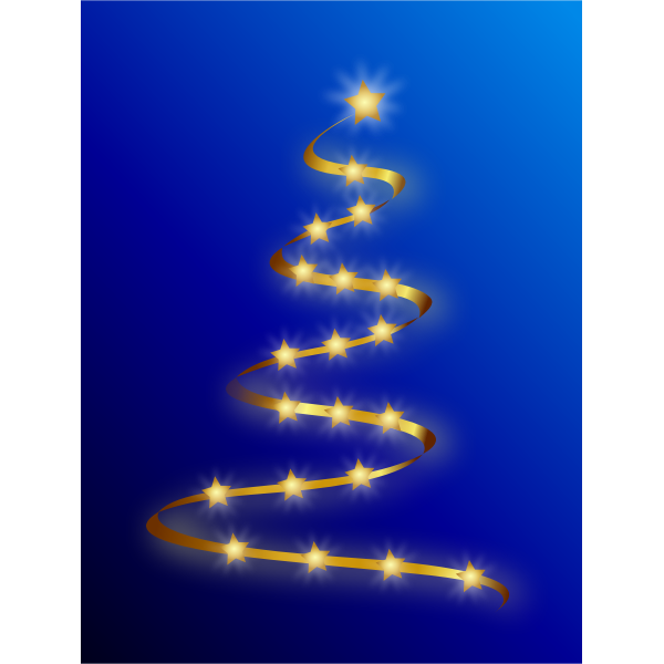SVG Abstract Christmas Tree Vector