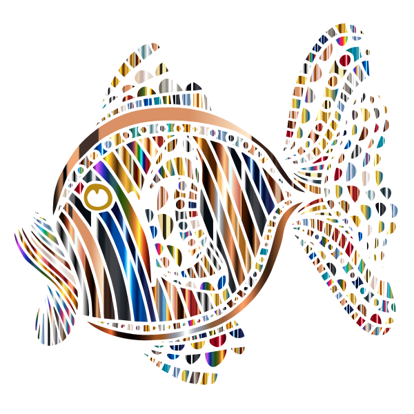 SVG Abstract Colorful Fish 8