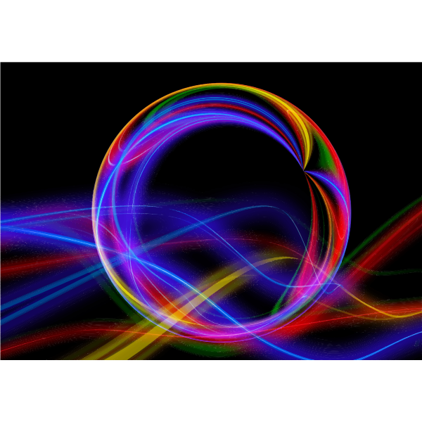 SVG Abstract Colorful Sphere Background