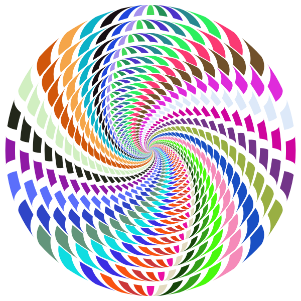 SVG Abstract colorful vortex