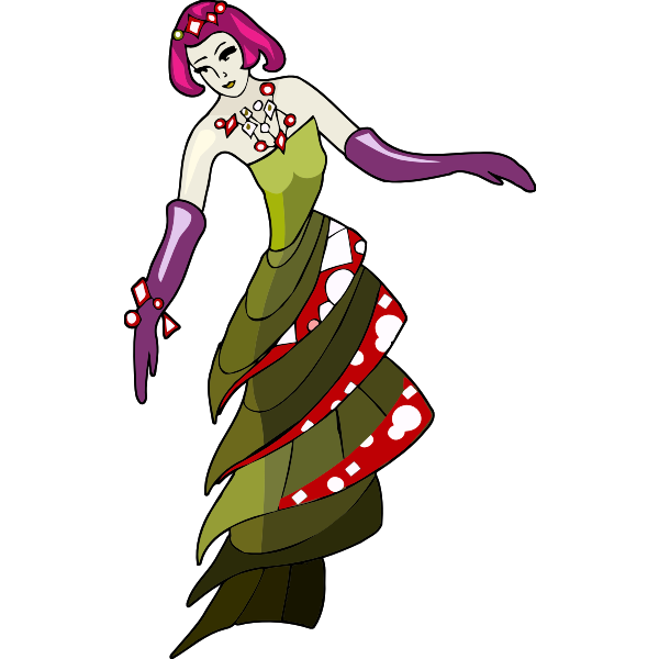 SVG Abstract dancer