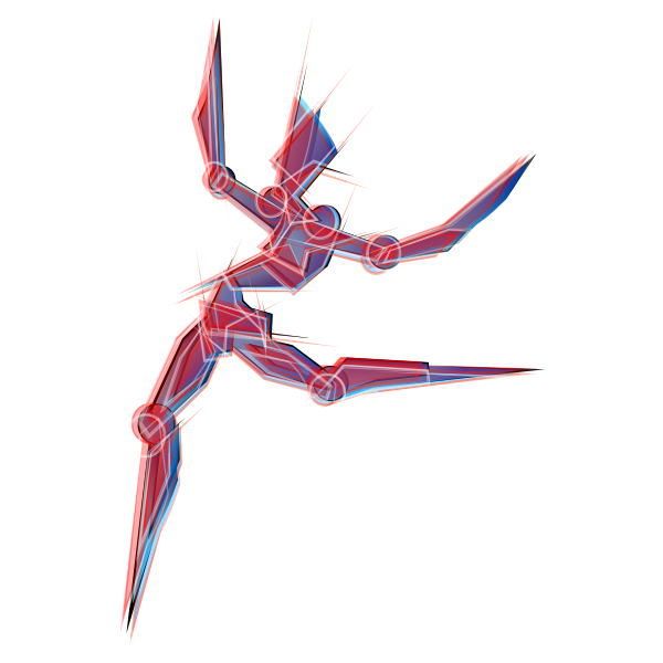 SVG Abstract Dancer