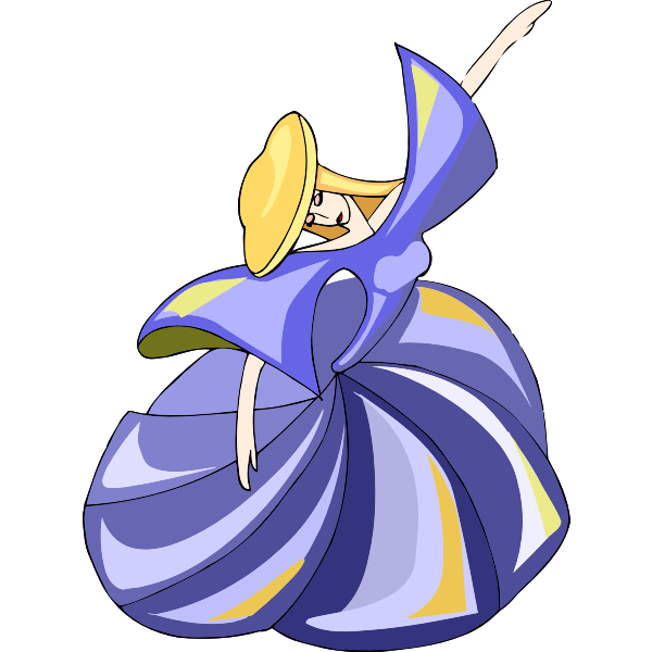 SVG Abstract danseuse