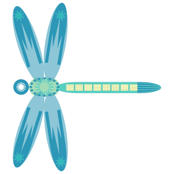 SVG Abstract Dragonfly