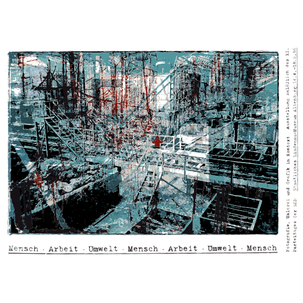 SVG Abstract exhibit poster