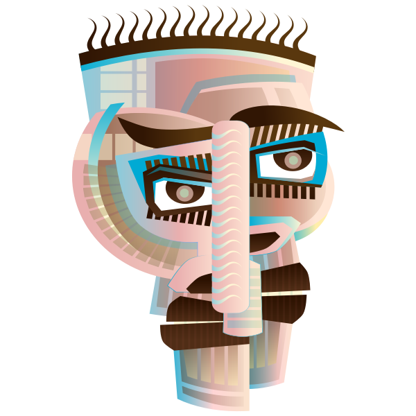 SVG Abstract face-1573645068
