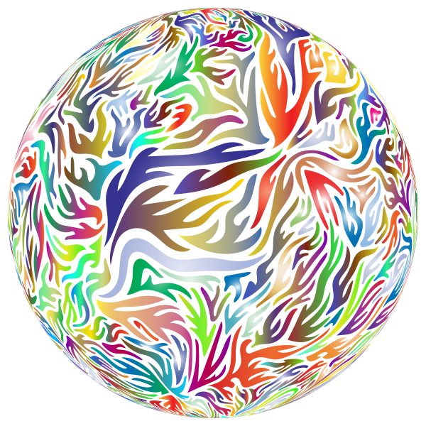 SVG Abstract Flame Ball