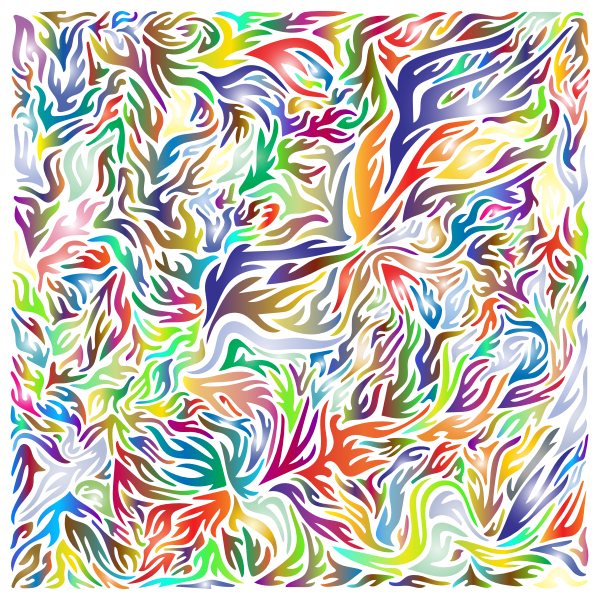 SVG Abstract flames tile