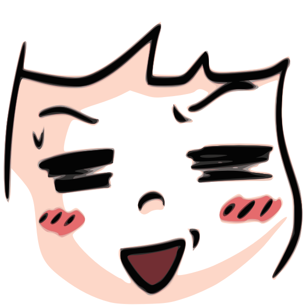 SVG Abstract funny face