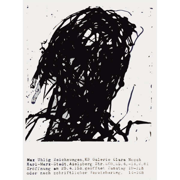 SVG Abstract gallery poster for art exhibition