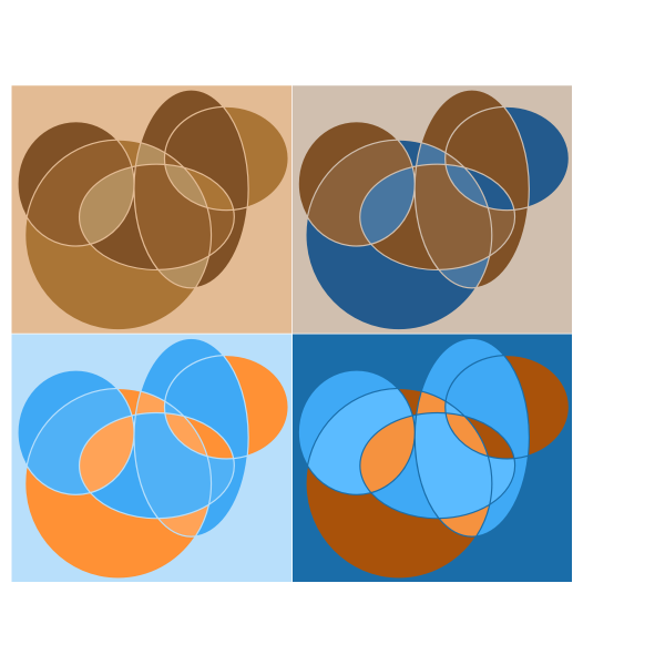 SVG Abstract geometric circle compositions