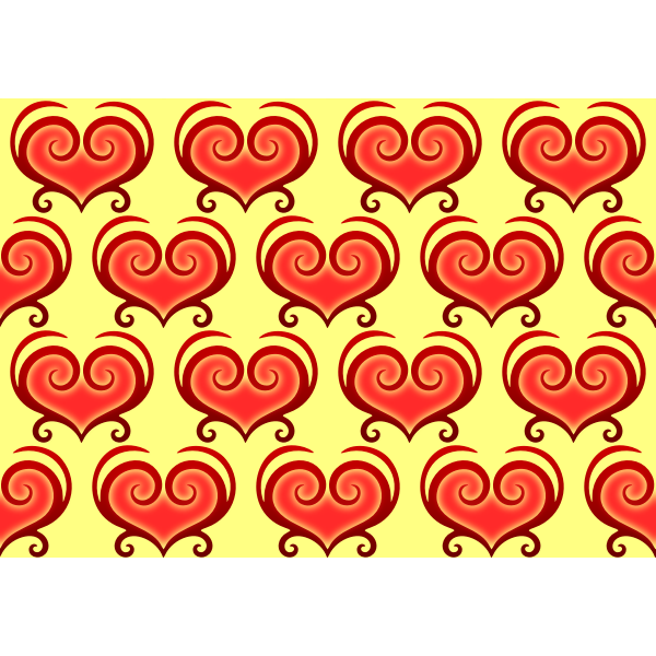 SVG Abstract heart pattern