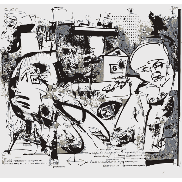 SVG Abstract illustration from art exhibit