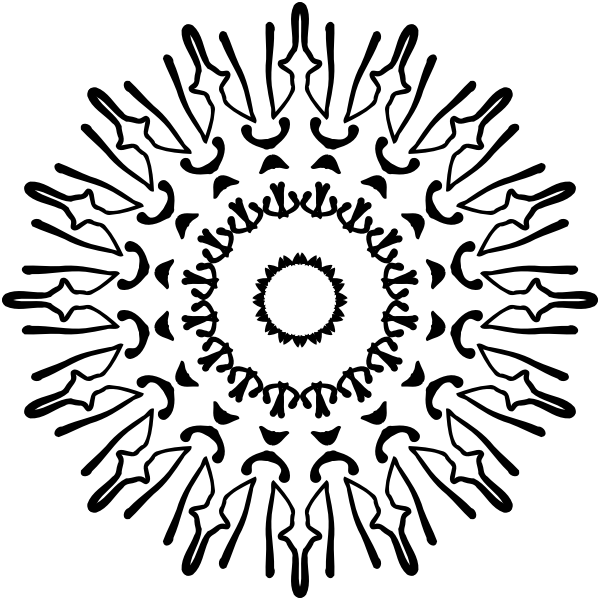 SVG Abstract image of the Sun