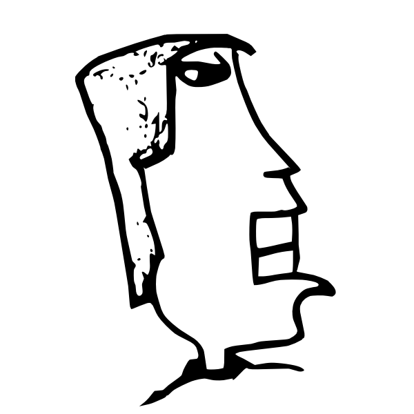 SVG Abstract man drawing