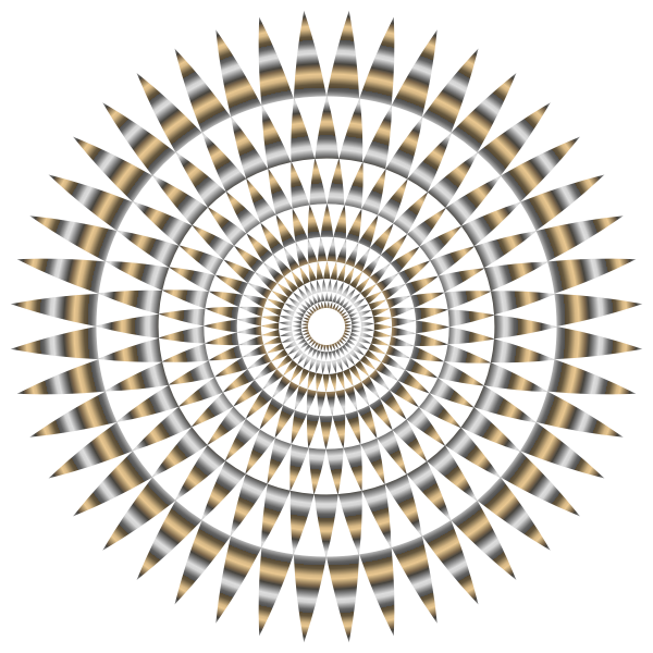 SVG Abstract metallic vortex