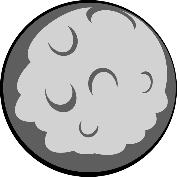 SVG Abstract Moon illustration