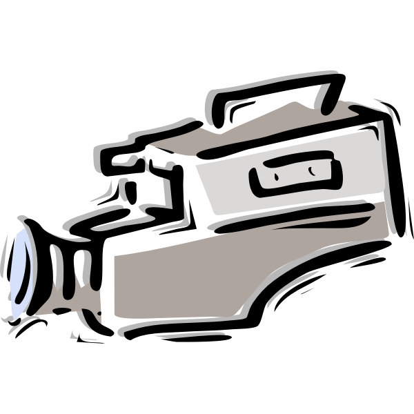 SVG Abstract painting of a recording camera vector image
