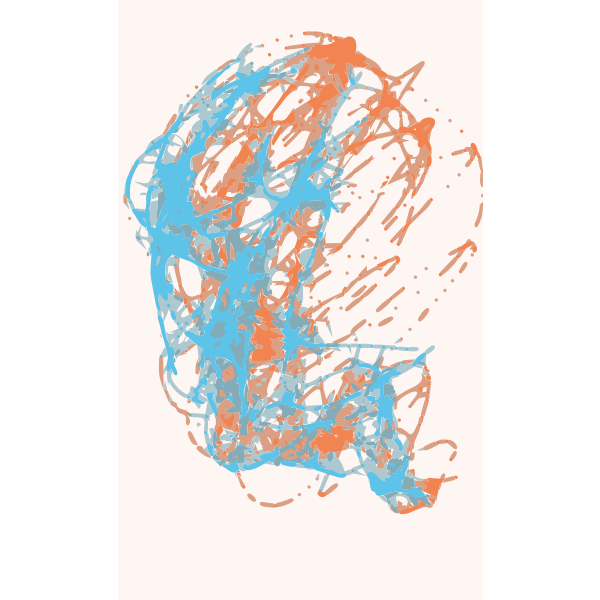 SVG Abstract painting vector image