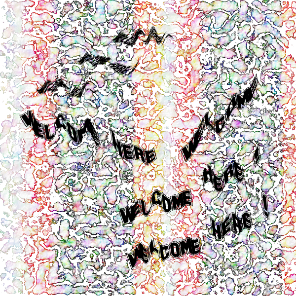 SVG Abstract pattern with random text