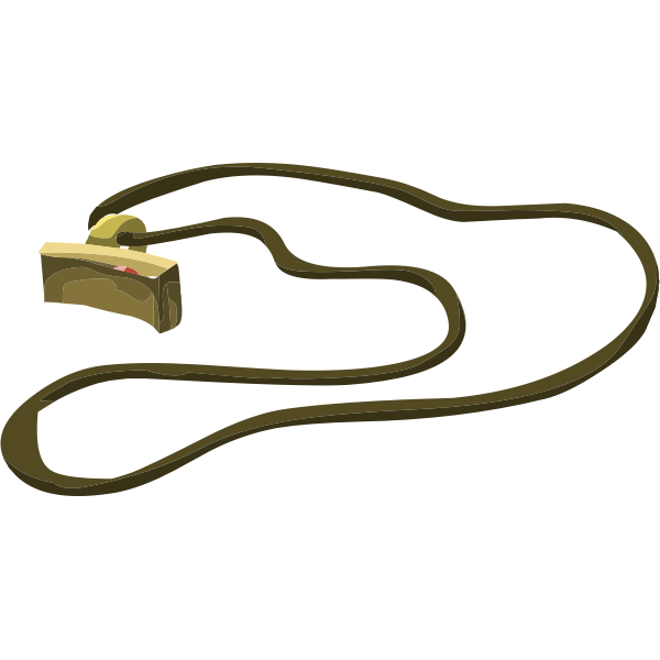 SVG Abstract pendant on necklace