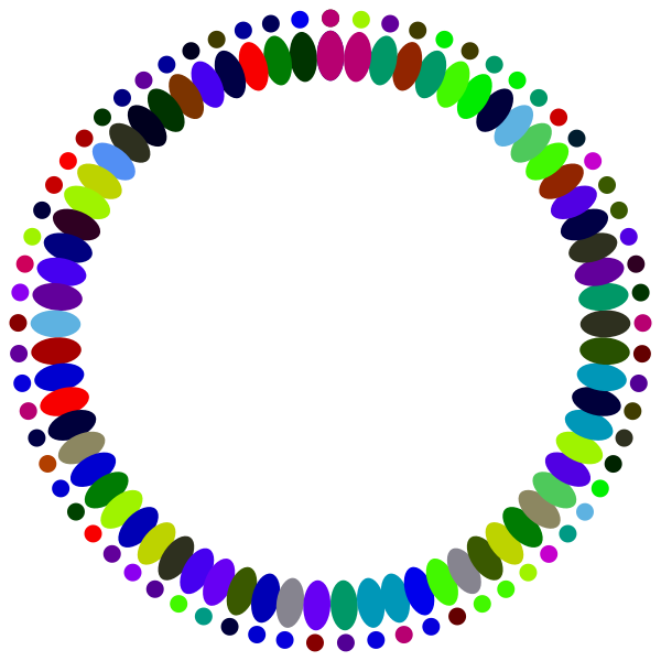 SVG Abstract people in circle