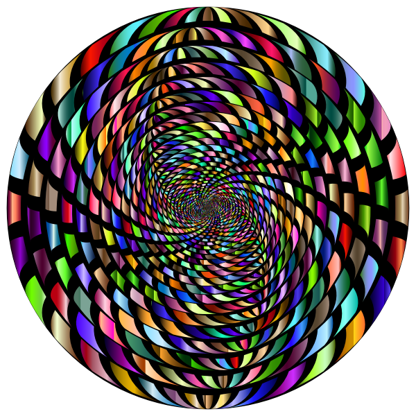 SVG Abstract prismatic vortex variation