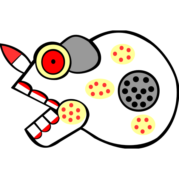 SVG Abstract skull icon