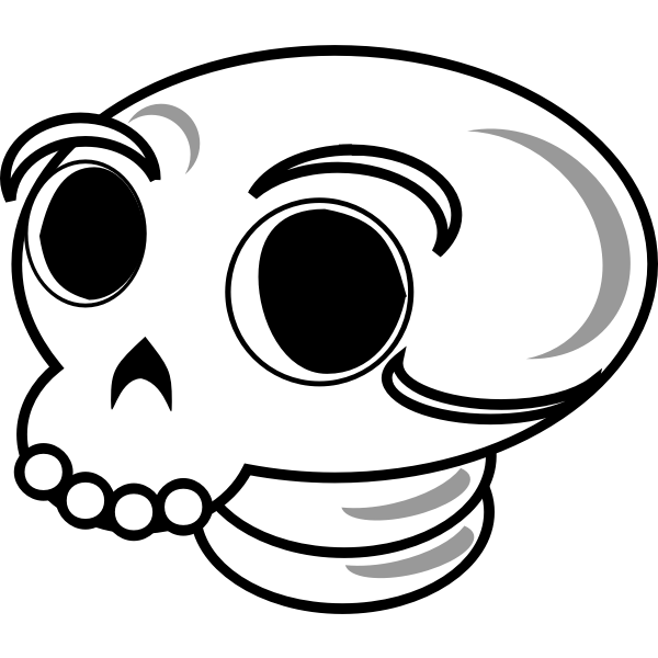 SVG Abstract skull image