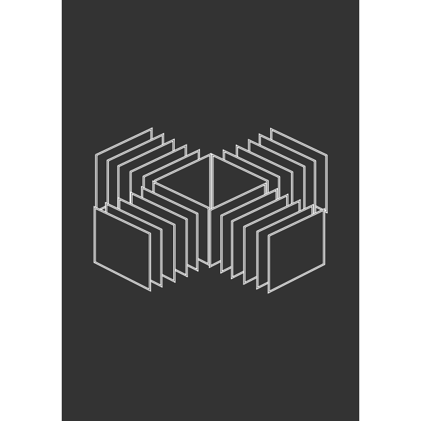 SVG abstract square black and white