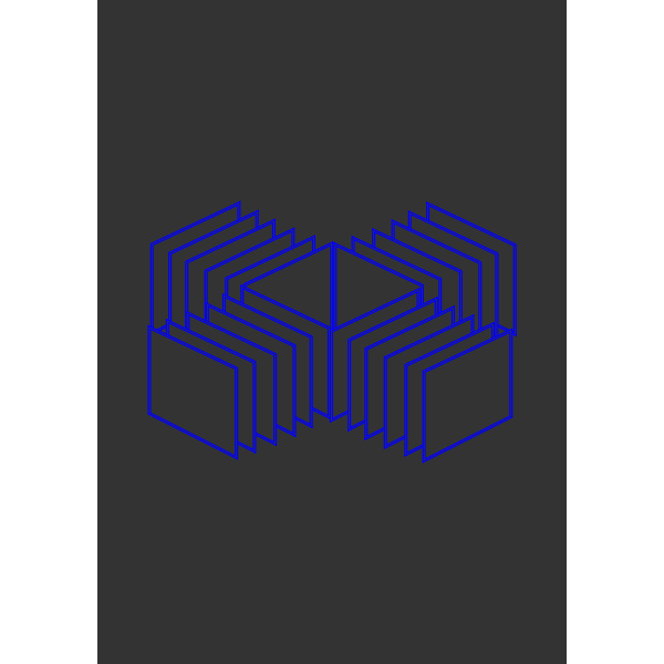 SVG Abstract square blue lines